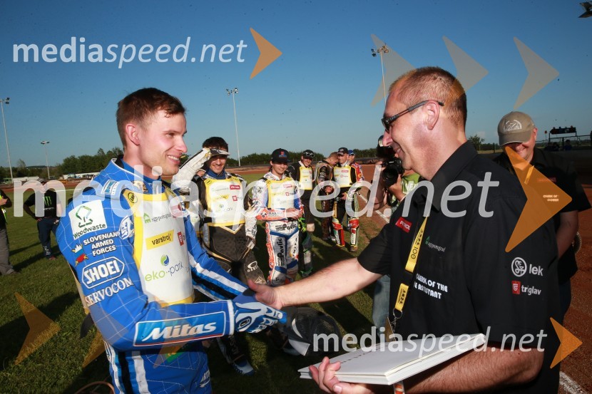  Matej Žagar, speedwayist (Slovenija);  Andrej Matjašec, podžupan, Občina LendavaPavlic ugnal Žagarja v Lendavi
