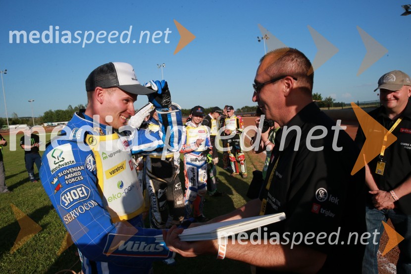  Matej Žagar, speedwayist (Slovenija);  Andrej Matjašec, podžupan, Občina LendavaPavlic ugnal Žagarja v Lendavi