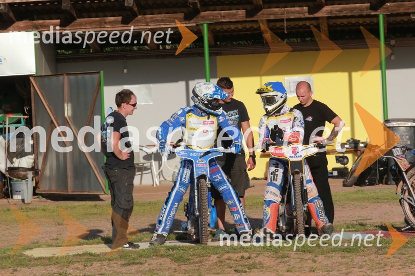  Matej Žagar, speedwayist (Slovenija);  Jurica Pavlic, speedwayist (SK Unia Donji Kraljevec)Pavlic ugnal Žagarja v Lendavi
