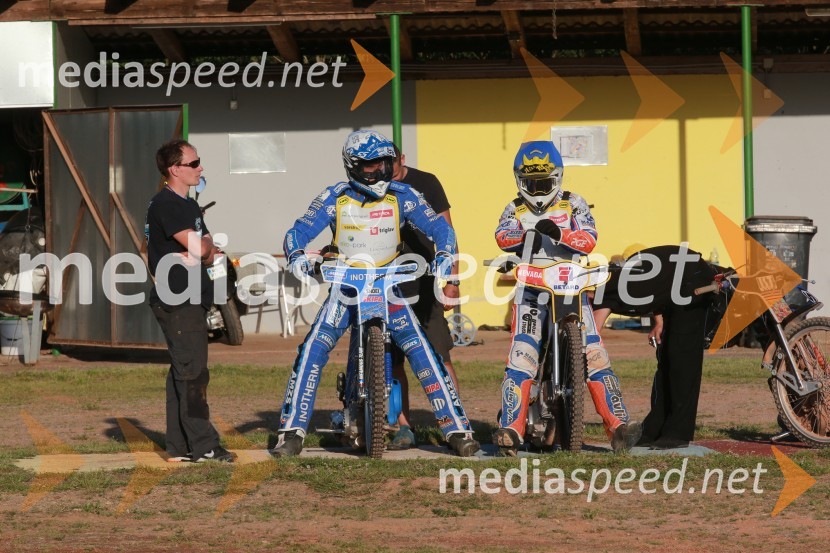  Matej Žagar, speedwayist (Slovenija);  Jurica Pavlic, speedwayist (SK Unia Donji Kraljevec)Pavlic ugnal Žagarja v Lendavi