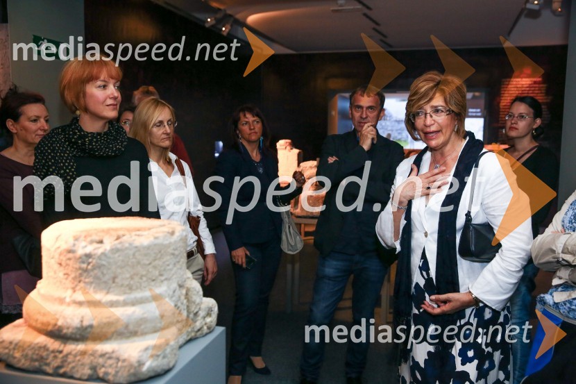 dr. Bernarda Županek, kustosinja ;  Dott Lucerezia Ungaro, kustosinja Musei Capitolini RimEmona: mesto v imperiju, muzejska razstava ob praznovanju 2000-letnice Emone