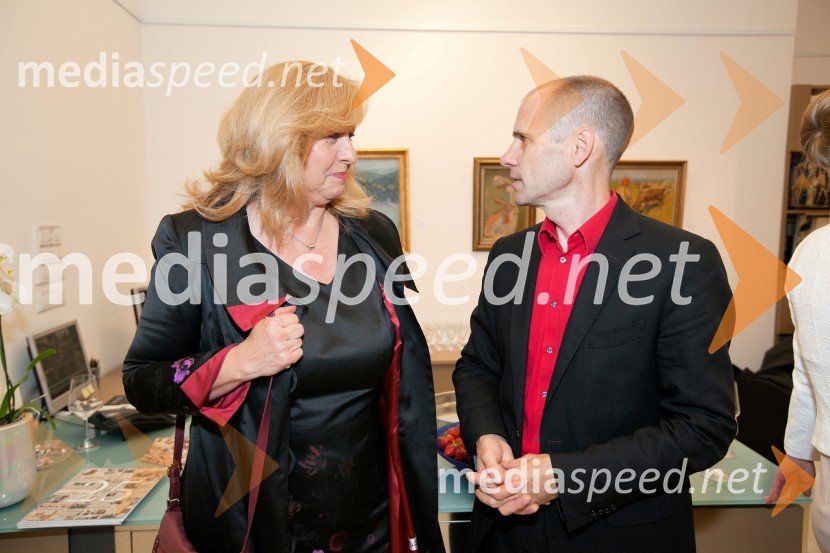  Melita Forstnerič Hajnšek, novinarka, Večer;  dr. Uroš Grilc, minister za kulturo25 let Galerije Hest in otvoritev razstave impresionistov