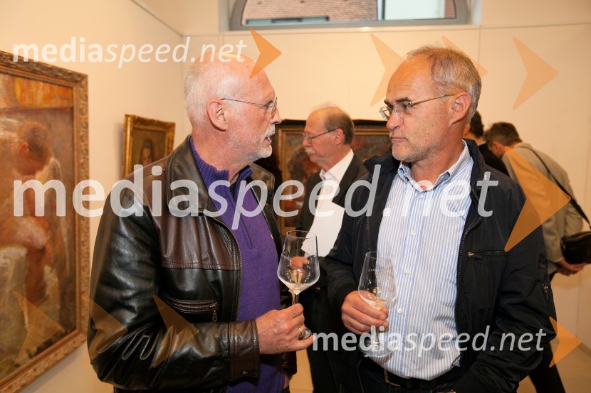  Marjan Šrimpf, novinar;  Janez Šenica, podjetnik25 let Galerije Hest in otvoritev razstave impresionistov