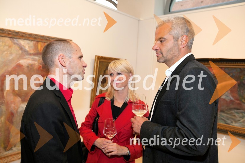  dr. Uroš Grilc, minister za kulturo;  Nina Kirbiš, direktorica Mladinskega kulturnega centra Maribor;  Aleksander Saša Arsenovič, solastnik Galerije Gosposka ter kavarne, restavracije in vinoteke Rožmarin25 let Galerije Hest in otvoritev razstave impresionistov