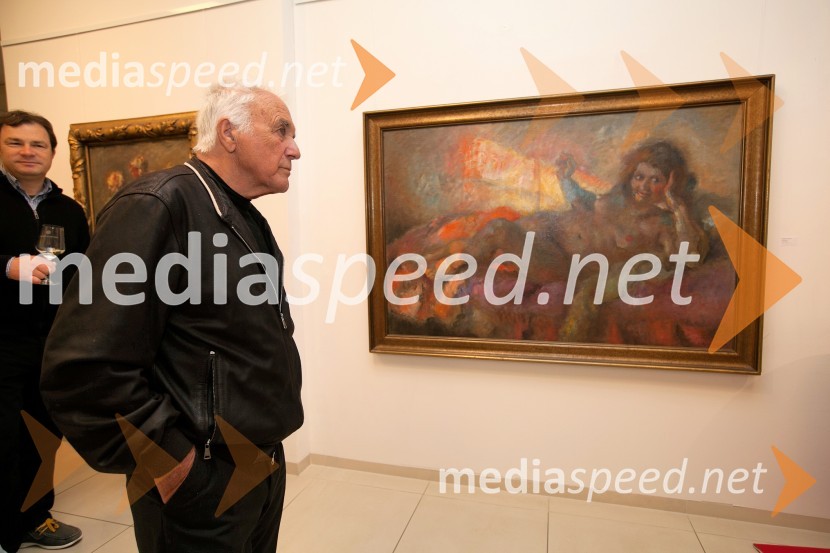  France Slana, slikar25 let Galerije Hest in otvoritev razstave impresionistov