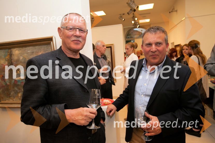 Dušan Logar, odvetnik;  Andrej Flisar, podjetnik25 let Galerije Hest in otvoritev razstave impresionistov