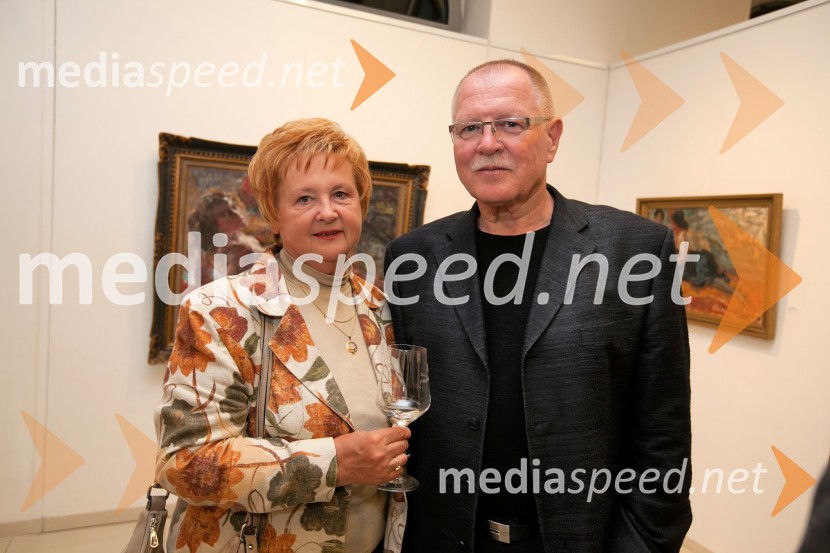  Jožica Prizmič;  Dušan Logar, odvetnik25 let Galerije Hest in otvoritev razstave impresionistov