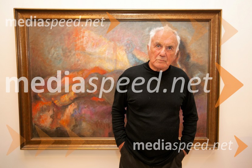  France Slana, slikar25 let Galerije Hest in otvoritev razstave impresionistov