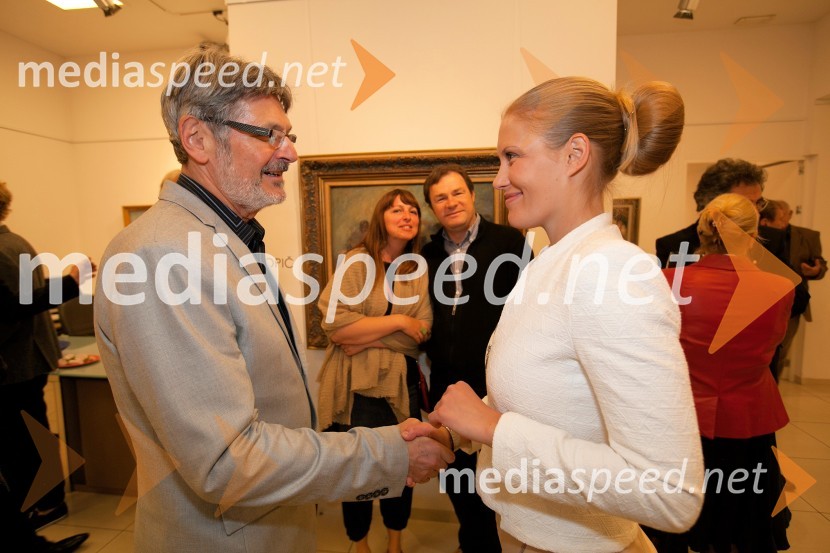 dr.  Ferdinand Šerbelj, muzejski svetnik;  Tajda Šarkanj, Galerija Hest25 let Galerije Hest in otvoritev razstave impresionistov