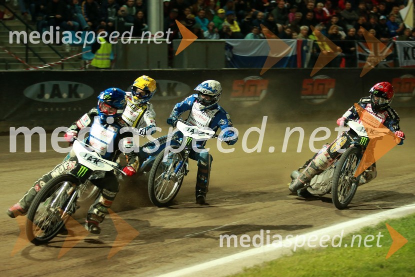  Tai  Woffinden, speedwayist (Velika Britanija);  Matej Žagar, speedwayist (Slovenija);  Nicki  Pedersen, speedwayist (Danska);  Greg  Hancock, speedwayist (ZDA)Žagar izvrsten tretji v Pragi