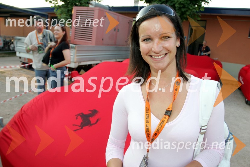 Katarina Žagar, sestra Mateja ŽagarjaSPEEDWAY SGP 2007, VN Italije, dirka