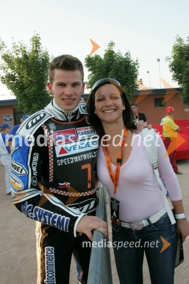 Matej Žagar (Slovenija) in sestra Katarina ŽagarSPEEDWAY SGP 2007, VN Italije, dirka
