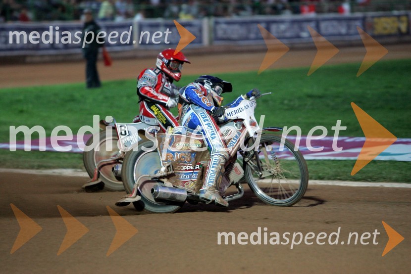Hans Andersen, Danska in Jaroslaw Hampel, Poljska
SPEEDWAY SGP 2007, VN Italije, dirka