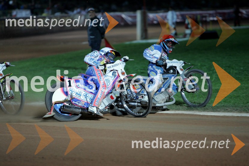 Jason Crump, Avstralija in Greg Hancock, ZDASPEEDWAY SGP 2007, VN Italije, dirka