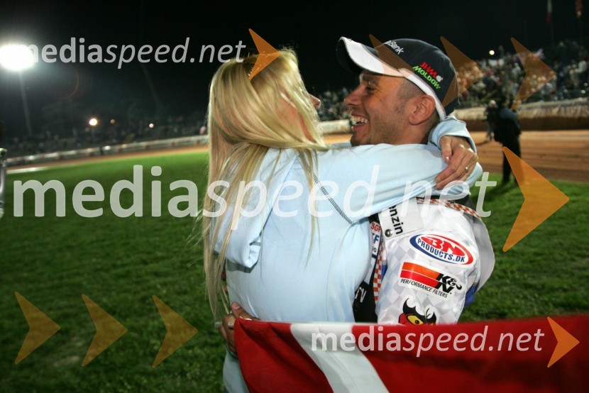 Nicki Pedersen, Danska z ženo Anne MetteSPEEDWAY SGP 2007, VN Italije, dirka
