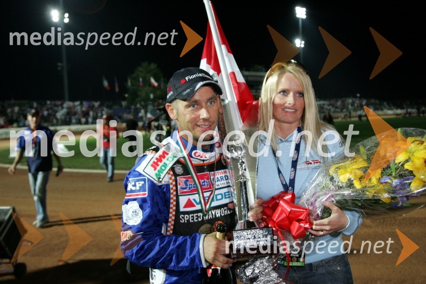 Nicki Pedersen, Danska z ženo Anne MetteSPEEDWAY SGP 2007, VN Italije, dirka