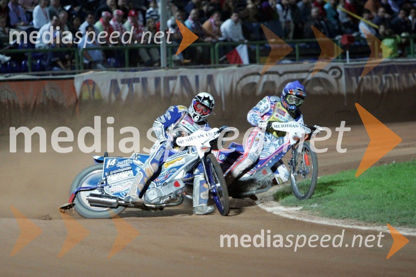 Rune Holta in Jason Crump, AvstralijaSPEEDWAY SGP 2007, VN Italije, dirka