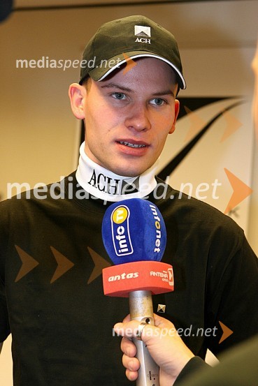 Matej Žagar, speedwayistTiskovna konferenca AMZS in AMTK Ljubljana