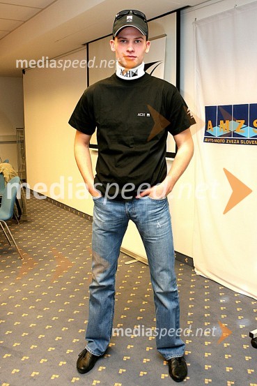 Matej Žagar, speedwayistTiskovna konferenca AMZS in AMTK Ljubljana