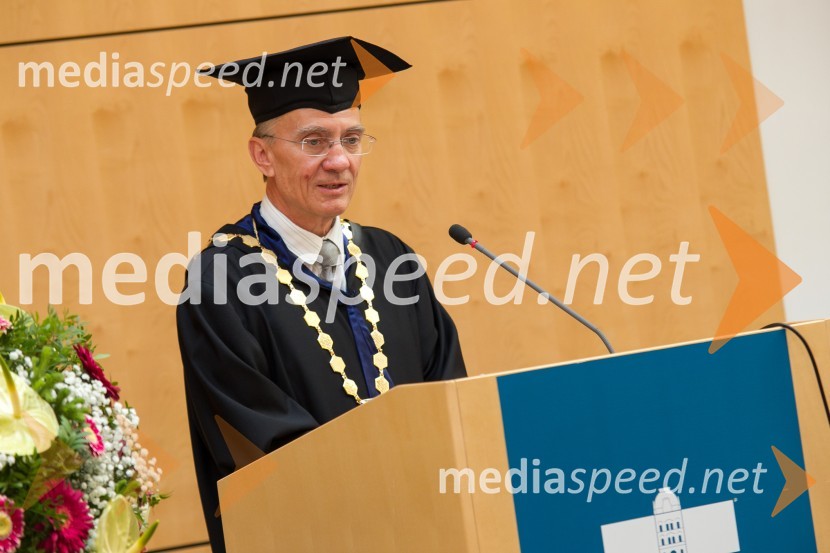 prof. dr.  Danijel Rebolj, rektor Univerze v MariboruPromocija doktorjev znanosti UM, junij 2014