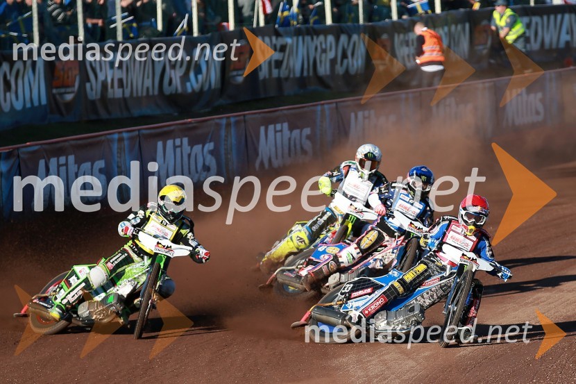  Anders Peter Ljung, speedwayist (Švedska);  ... ;  Greg  Hancock, speedwayist (ZDA);  Jaroslaw  Hampel, speedwayist (Poljska)Žagarjev boks s Pedersenom in pomembnih deset točk