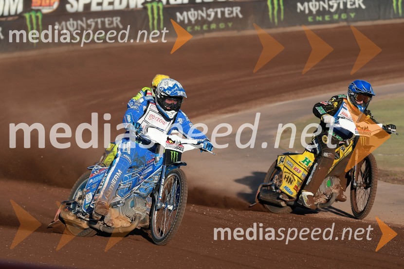  Matej Žagar, speedwayist (Slovenija);  Martin  Smolinski, speedwayist (Nemčija)Žagarjev boks s Pedersenom in pomembnih deset točk