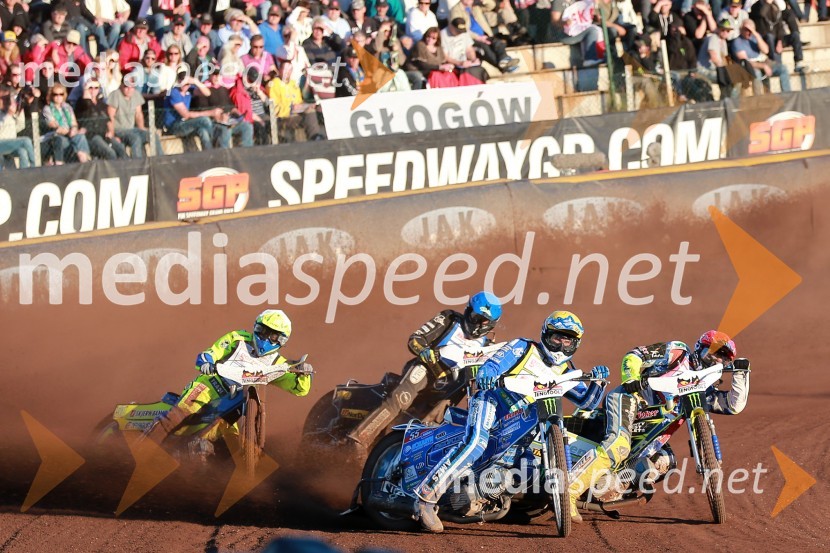  Kenneth Bjerre, speedwayist (Danska);  Andreas  Jonsson, speedwayist (Švedska);  Matej Žagar, speedwayist (Slovenija);  Darcy  Ward, speedwayist (Avstralija)Žagarjev boks s Pedersenom in pomembnih deset točk