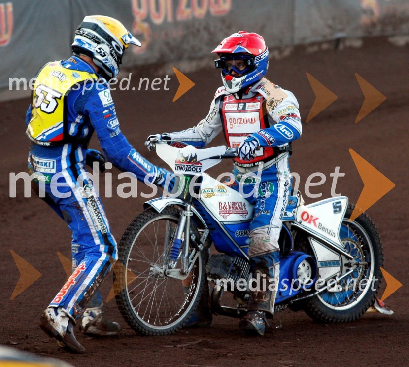  Matej Žagar, speedwayist (Slovenija);  Nicki  Pedersen, speedwayist (Danska)Žagarjev padec in obračun s Pedersenom