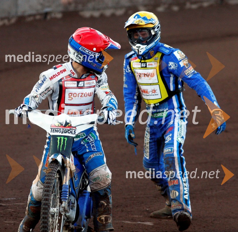  Nicki  Pedersen, speedwayist (Danska);  Matej Žagar, speedwayist (Slovenija)Žagarjev padec in obračun s Pedersenom
