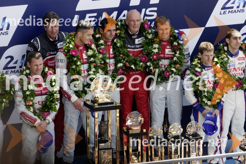 Zmaga v Le Mansu: Audi premagal Porsche in ToyotoZmaga v Le Mansu: Audi premagal Porsche in Toyoto