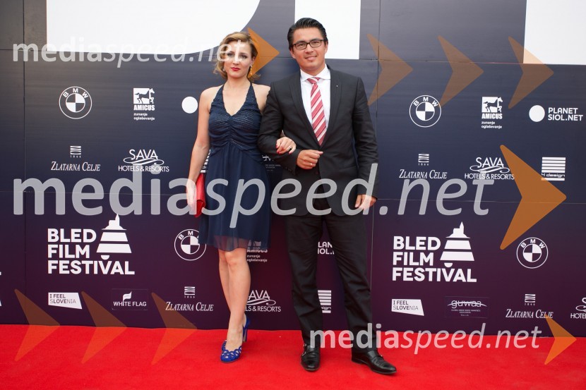  Angelina  Schupet;  Lothar Schupet,  generalni direktor BMW Group SlovenijaBled film festival, otvoritvena slovesnost