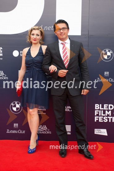  Angelina  Schupet;  Lothar Schupet,  generalni direktor BMW Group SlovenijaBled film festival, otvoritvena slovesnost