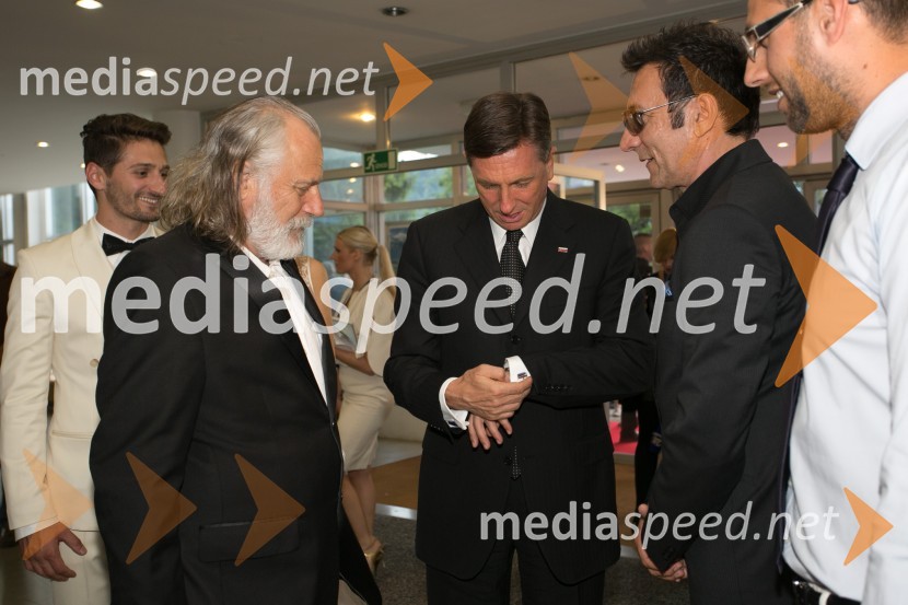  Rade Šerbedžija, igralec;  Borut Pahor, predsednik Republike Slovenije;  Branko  Đurić - Đuro, igralecBled film festival, otvoritvena slovesnost