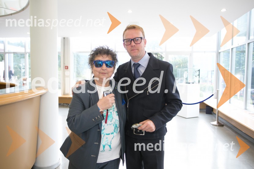  Dragica Petrovič, režiserka in producentka;  Matjaž Javšnik, igralecBled film festival, otvoritvena slovesnost