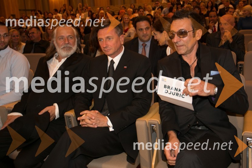  Rade Šerbedžija, igralec;  Borut Pahor, predsednik Republike Slovenije;  Branko  Đurić - Đuro, igralecBled film festival, otvoritvena slovesnost