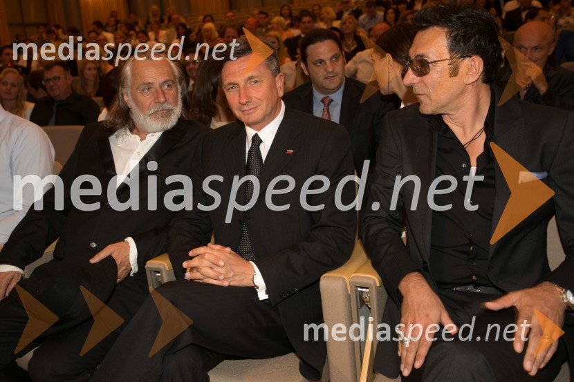  Rade Šerbedžija, igralec;  Borut Pahor, predsednik Republike Slovenije;  Branko  Đurić - Đuro, igralecBled film festival, otvoritvena slovesnost