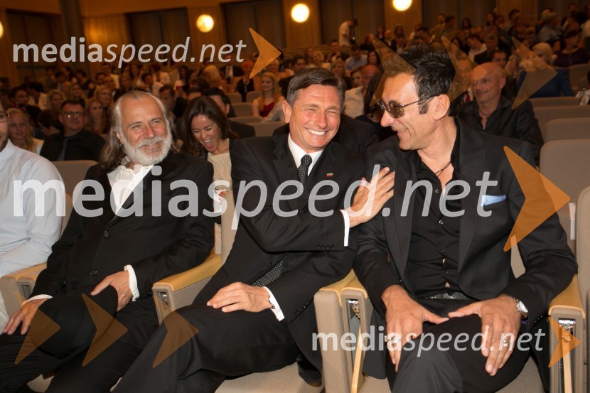  Rade Šerbedžija, igralec;  Borut Pahor, predsednik Republike Slovenije;  Branko  Đurić - Đuro, igralecBled film festival, otvoritvena slovesnost
