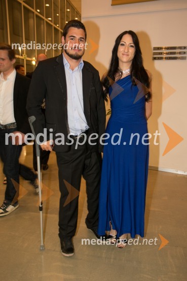  Darko Đurić, plavalec;  Iris ĐurićBled film festival, otvoritvena slovesnost