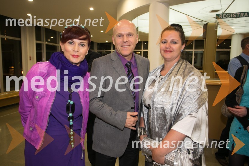  Bojana Jurenec, managerka;  Marijan Jurenec, manager;  Katja Jurgec Bricman,  Porcelan CatbryurBled film festival, otvoritvena slovesnost