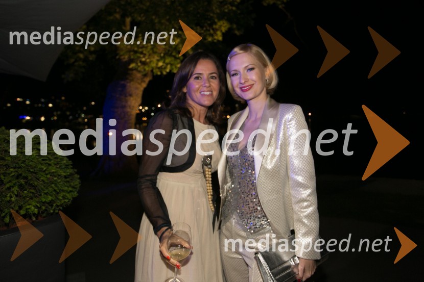  Claudia Corbelli;  Maja Ferme, modna oblikovalkaBled film festival, otvoritvena slovesnost