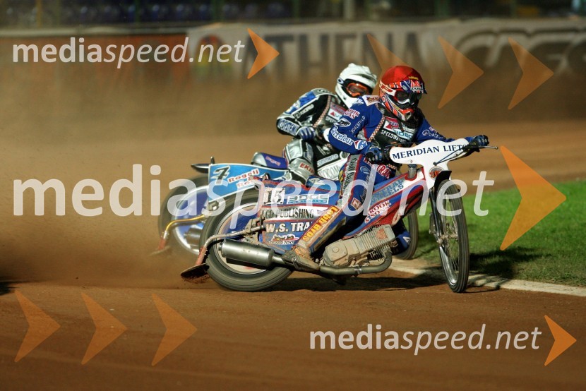 Chris Harris, Velika Britanija in Matej Žagar (Slovenija)SPEEDWAY SGP 2007, VN Italije, dirka