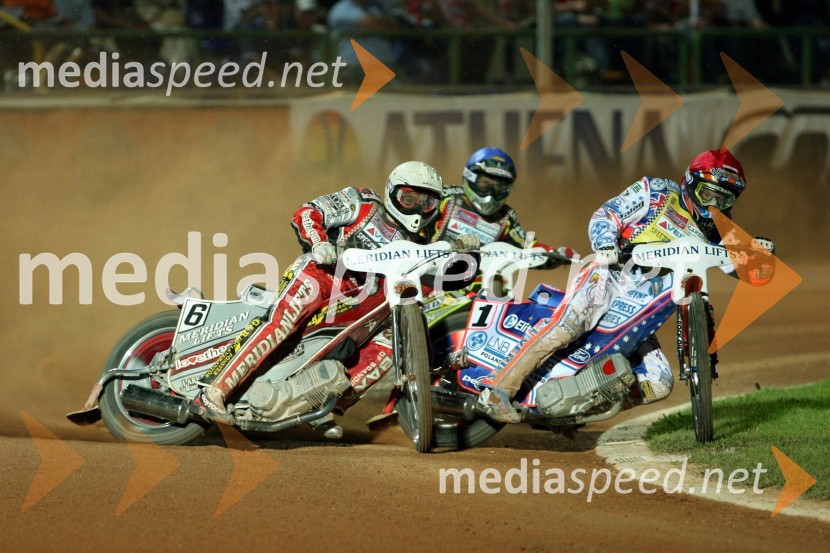 Hans Andersen, Danska in Jason Crump, AvstralijaSPEEDWAY SGP 2007, VN Italije, dirka