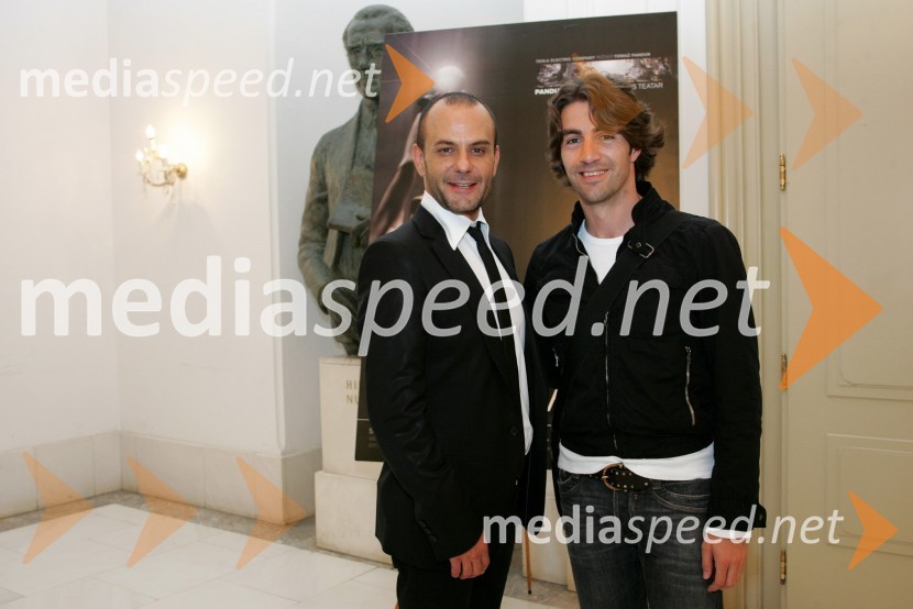 Edward Clug, vodja baleta SNG Maribor in Tomaž Pandur, režiserTesla Electric Company, predstava Pandur Theaters v SNG Maribor