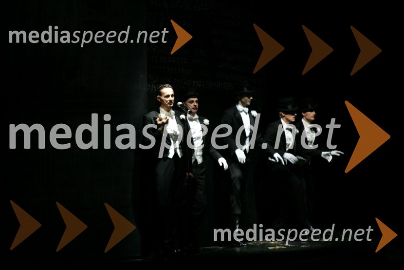 Prizor iz predstave Tesla Electric CompanyTesla Electric Company, predstava Pandur Theaters v SNG Maribor