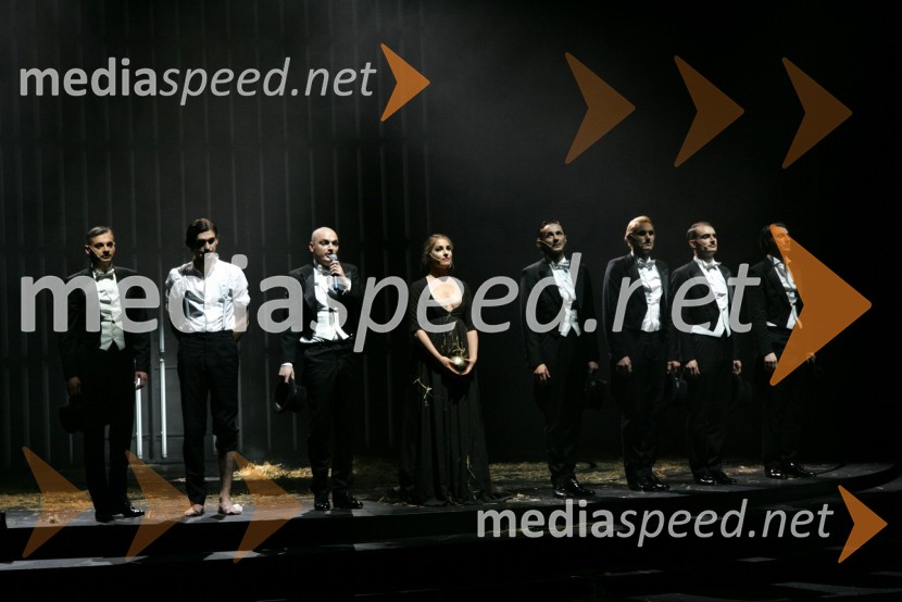 Prizor iz predstave Tesla Electric CompanyTesla Electric Company, predstava Pandur Theaters v SNG Maribor