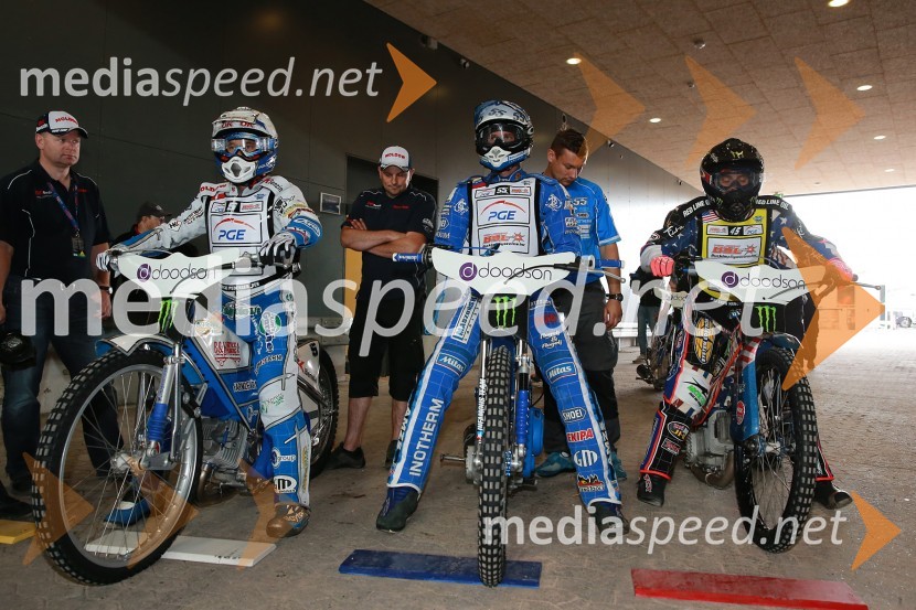  Nicki  Pedersen, speedwayist (Danska);  Matej Žagar, speedwayist (Slovenija)Žagar že v prvi vožnji s Pedersenom
