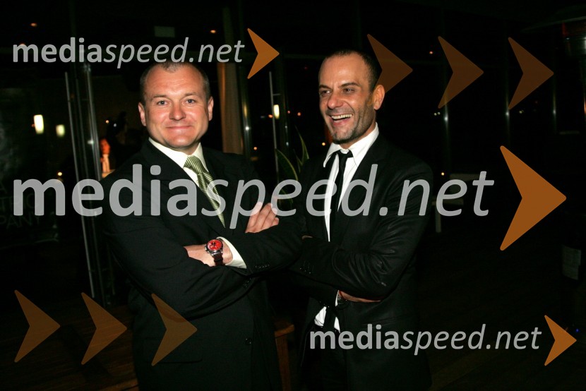 Franc Kangler, župan Maribora in Tomaž Pandur, režiserTesla Electric Company, predstava Pandur Theaters v SNG Maribor