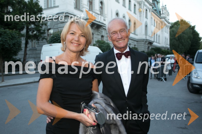  Nevenka Črešnar Pergar, lastnica in direktorica podjetja NP Consulting;  Janez  Pergar, prokurist NP Consulting62. Ljubljana Festival, otvoritev s Carmino Burano