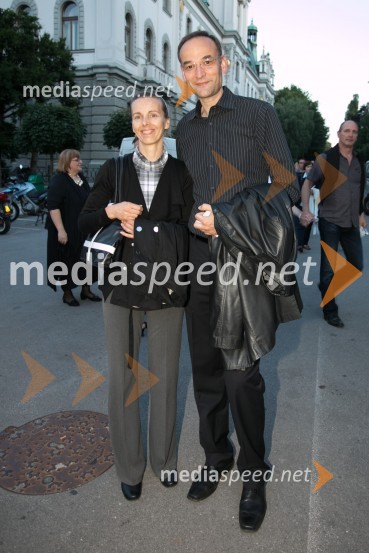  Mojca Salkič;  Aleksander Salkič, vodja službe za odnose z javnostmi Petrol62. Ljubljana Festival, otvoritev s Carmino Burano