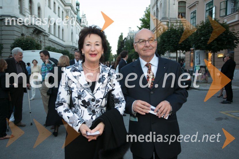  Polona Vetrih, igralka;  Mitja Rotovnik, direktor Cankarjevega doma62. Ljubljana Festival, otvoritev s Carmino Burano
